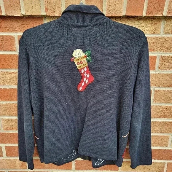 Vintage Tiara International Christmas Collection Sweater Women's Size PM - Picture 2 of 9